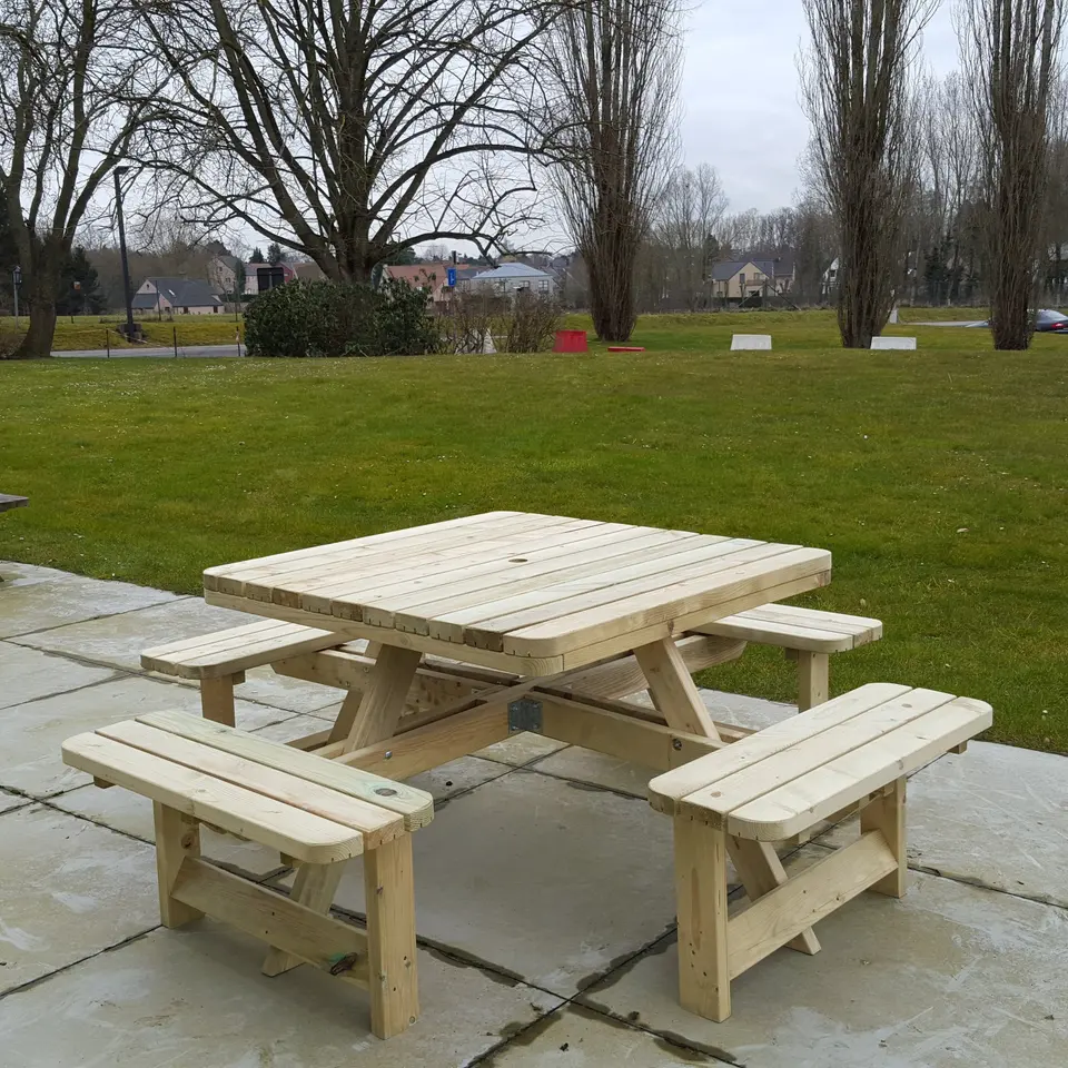 Vierkante picknicktafel KING® XXL (uit het pakket van 6) – foto 4