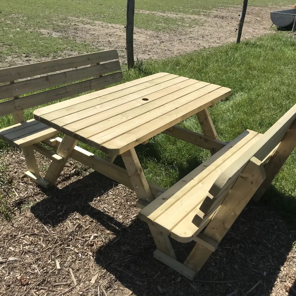 Picknicktafel KING® 140 cm met rugleuningen – foto 6