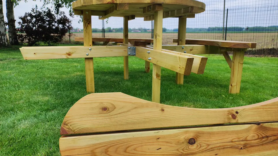 Ronde picknicktafel ROYAL KING® XXL – foto 3