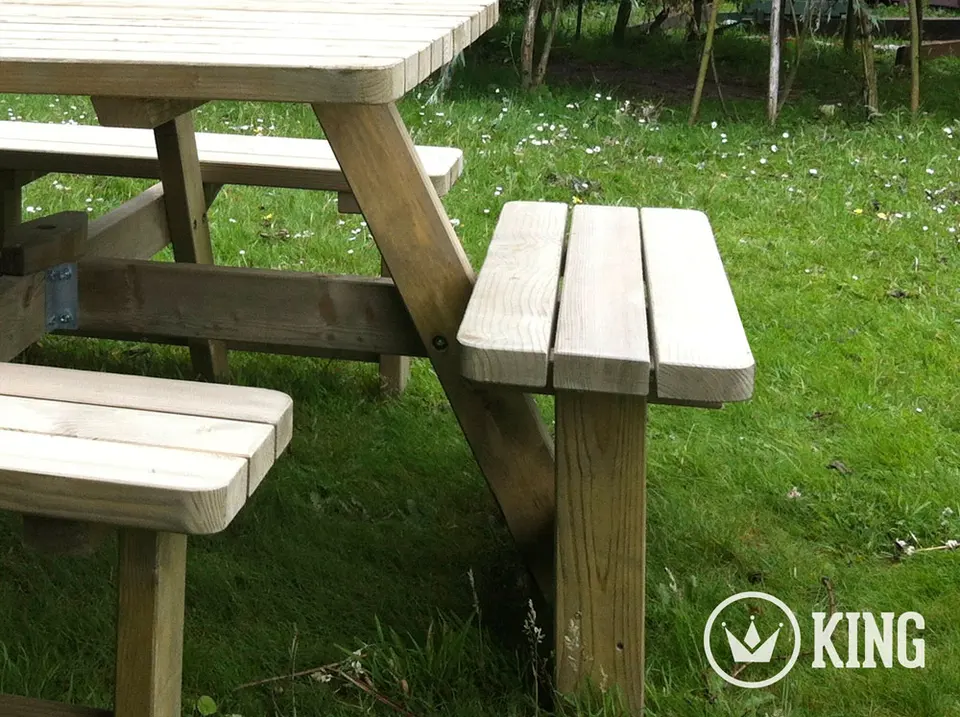 Vierkante picknicktafel KING® – foto 2